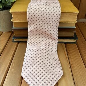 Giorgio Armani Silk Tie Italy Blush Pink Luxury Geometric Designer Classic